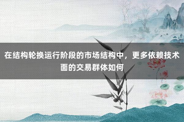 在结构轮换运行阶段的市场结构中，更多依赖技术面的交易群体如何