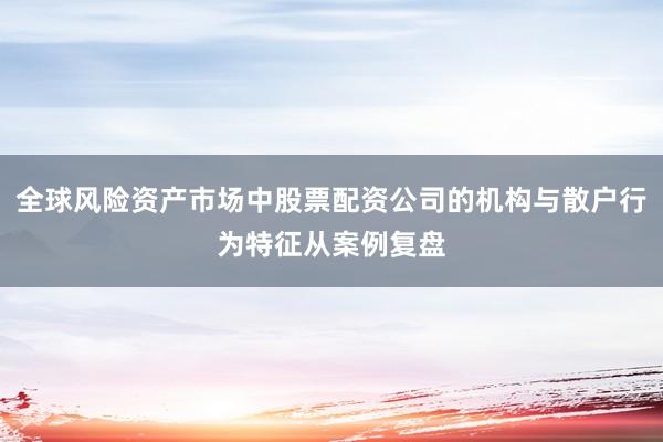 全球风险资产市场中股票配资公司的机构与散户行为特征从案例复盘