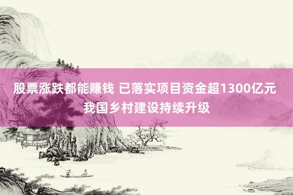 股票涨跌都能赚钱 已落实项目资金超1300亿元 我国乡村建设持续升级