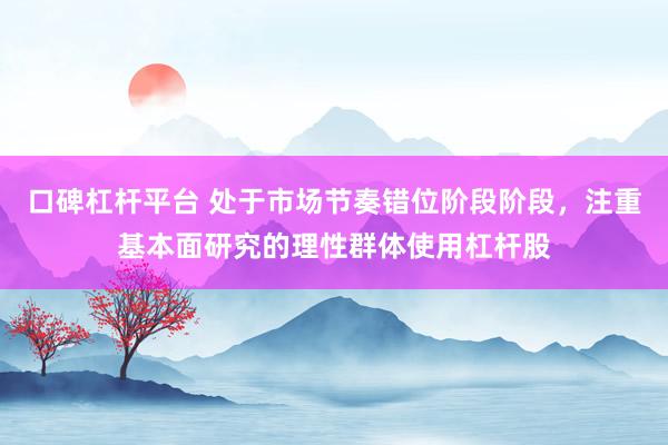 口碑杠杆平台 处于市场节奏错位阶段阶段，注重基本面研究的理性群体使用杠杆股